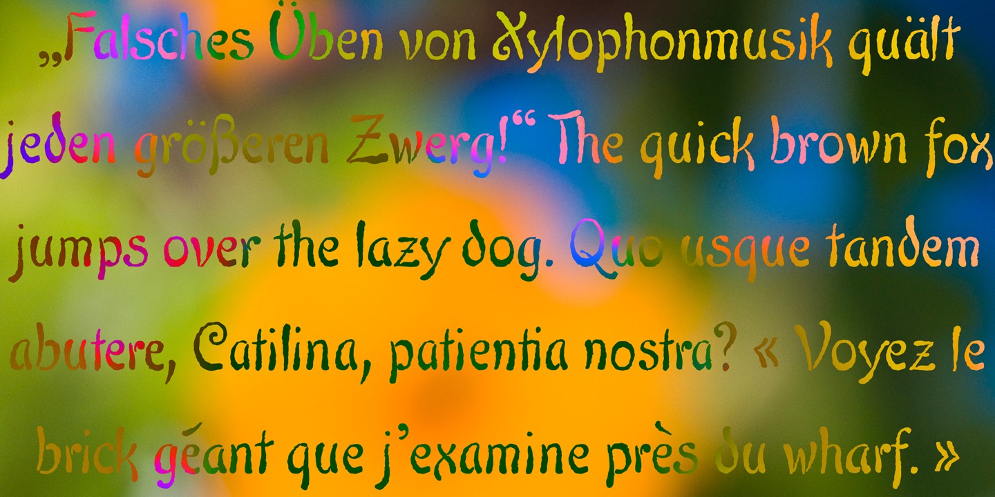 Beispiel einer Maiers Nr. 42 Pro Normal-Schriftart